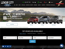 Tablet Screenshot of lenoircityford.com